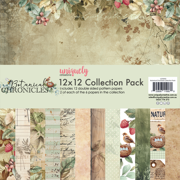 Uniquely Creative - Collection Pack 12x12 - Botanical Chronicles  (12 sheets)