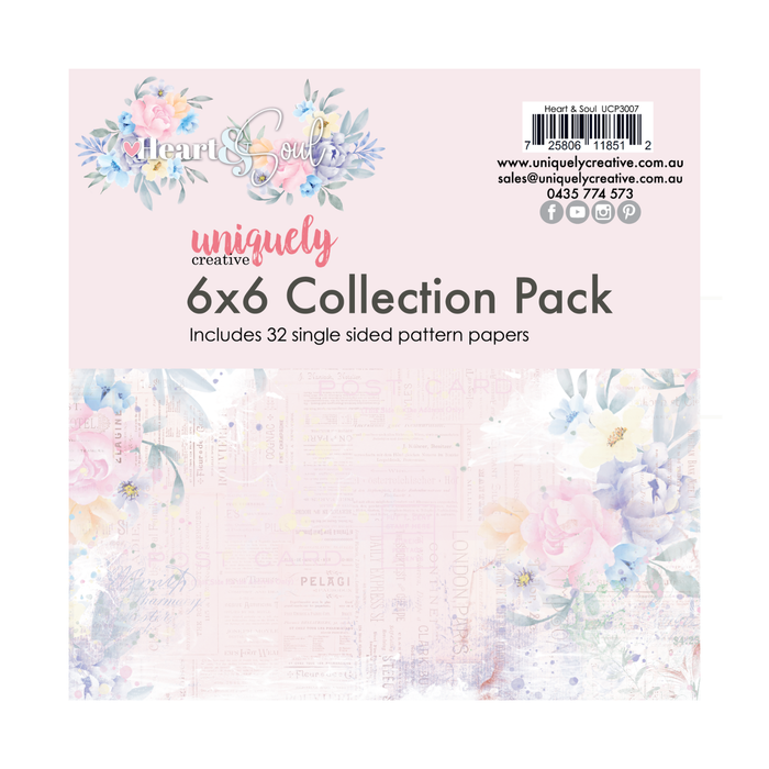 Uniquely Creative - Heart & Soul Collection - 6x6" Paper Pad