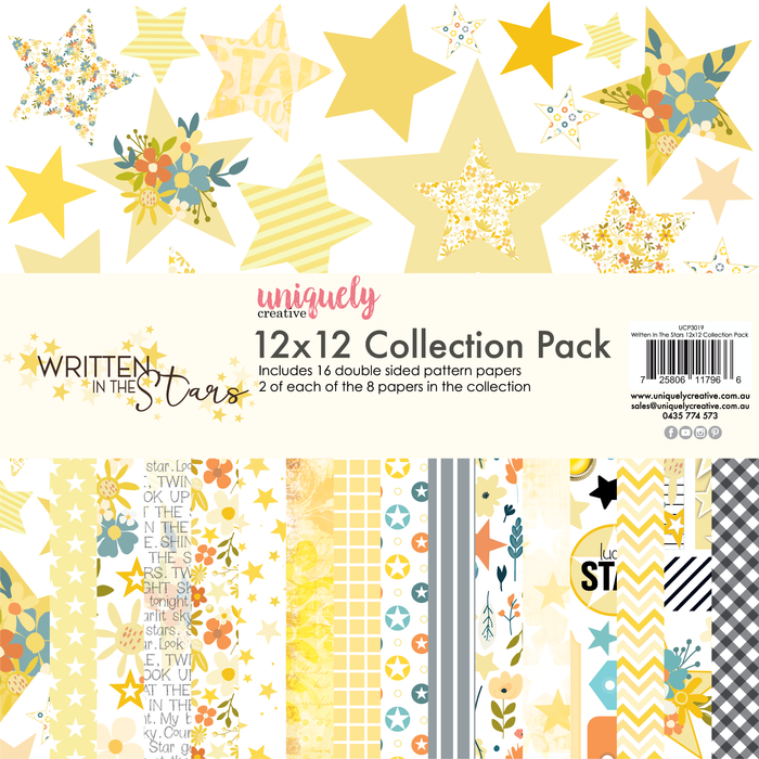 Uniquely Creative - Collection Pack 12x12 -  Written in the Stars (16 sheets)