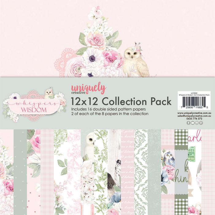 Uniquely Creative - Whispers of Wisdom 12x12 Collection Pack - 16 sheets