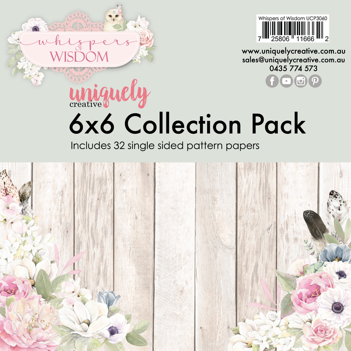 Uniquely Creative - Whispers of Wisdom 6x6 Collection Pack - 32 sheets