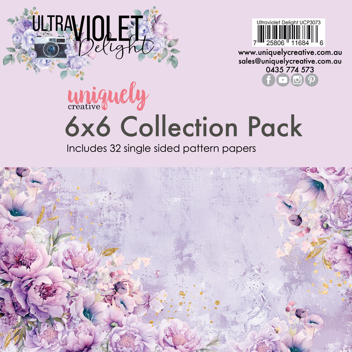 Uniquely Creative - Ultraviolet Delight 6x6 Collection Pack - 32 sheets
