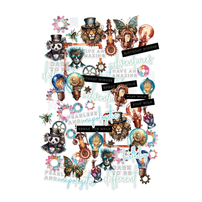 Uniquely Creative - Paper Die Cuts - Steampunk Graffiti