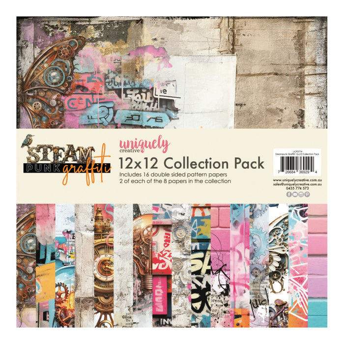 Uniquely Creative - Collection Pack 12x12 - Steampunk Graffiti
