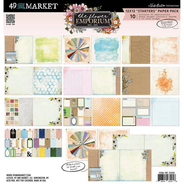 49 And Market Starters Collection Pack 12"X12" - Curiosities in Willow Grove