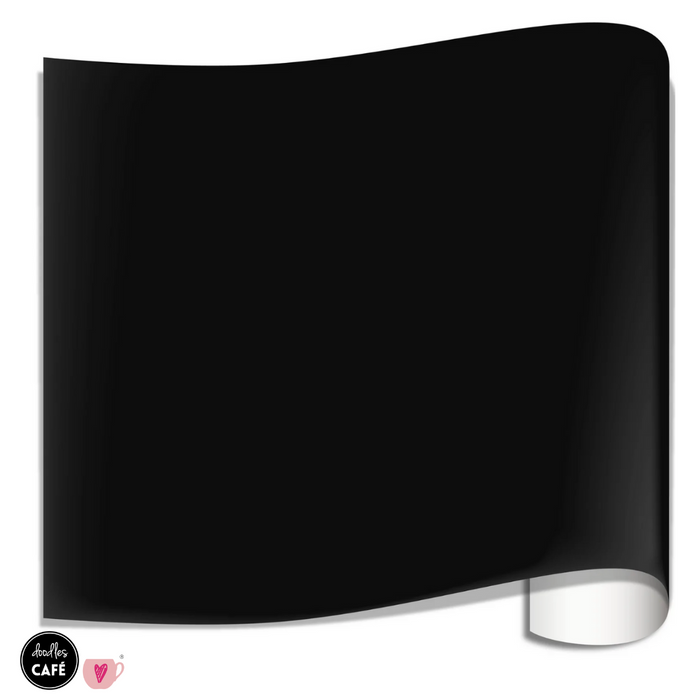 Premium Mini Vinyl Rolls for Cricut Joy - Self-Adhesive (5.5"x40")-Black-Glossy