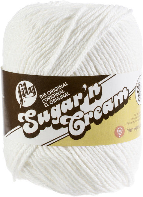 Lily Sugar'n Cream Yarn Solids Super Size-White
