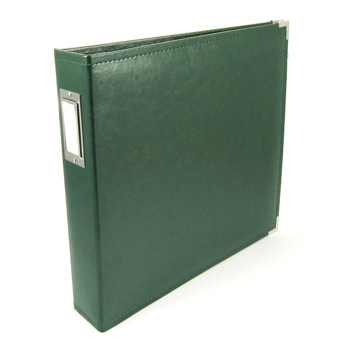 We R Memory Keepers - 12" x 12" Classic D-Ring Leather Album - Forest Green