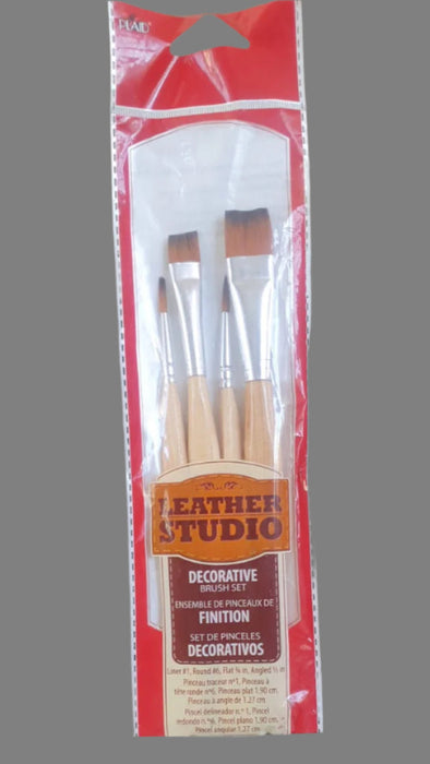 Plaid - Leather Studio - Decorative Brush Set