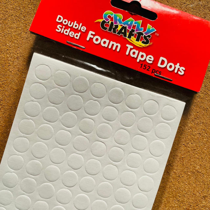 Crazy Crafts - Double Sided Foam Tape Dots 152pcs