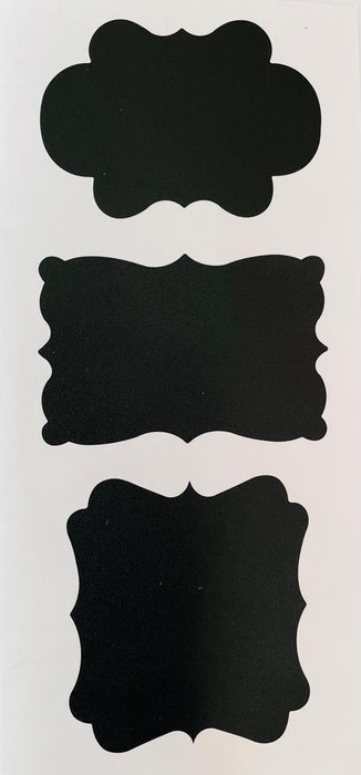 Crazy Crafts - Chalkboard Labels with Chalk - 12 labels