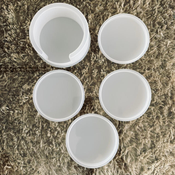 Doodles - Laplaz Coaster Mold Set - Round With Storage Holder