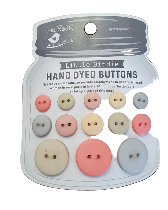 Little Birdie - Woodland Stories 13pc - Hand Dyed Buttons
