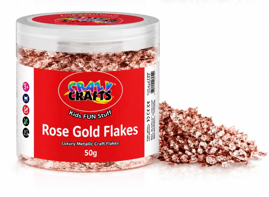 Crazy Crafts - Crazy Crafts - Rose Gold Flakes
