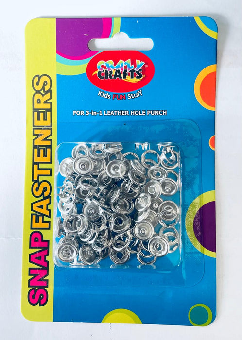 Crazy Crafts - Silver Eye Fasteners 4mm