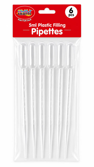 Crazy Crafts - Plastic Filling Pipettes 6 x 5ml