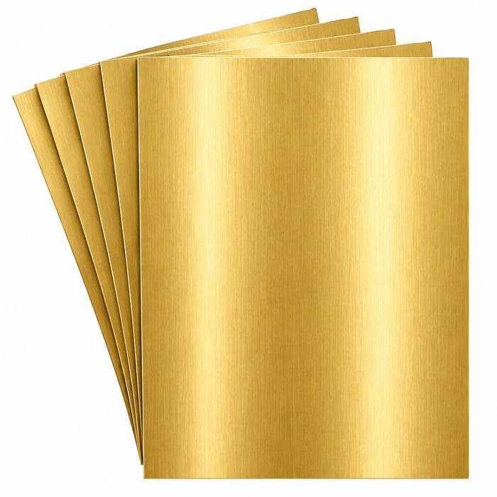 Doodles - A4 Inkjet Holographic Adhesive Vinyl - Brushed Gold 100mic 10/pk