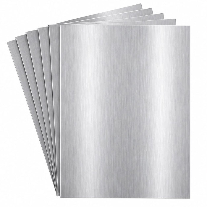 Doodles - A4 Inkjet Holographic Adhesive Vinyl - Brushed Silver 100mic 10/pk