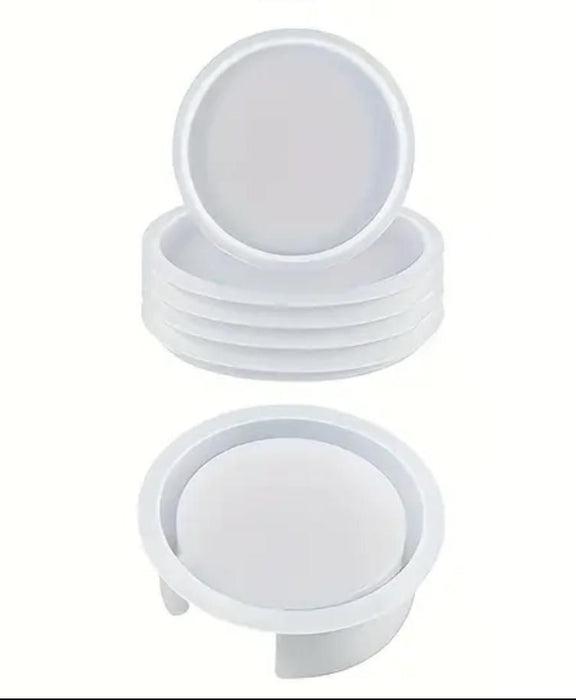 Doodles - Laplaz Coaster Mold Set - Round With Storage Holder