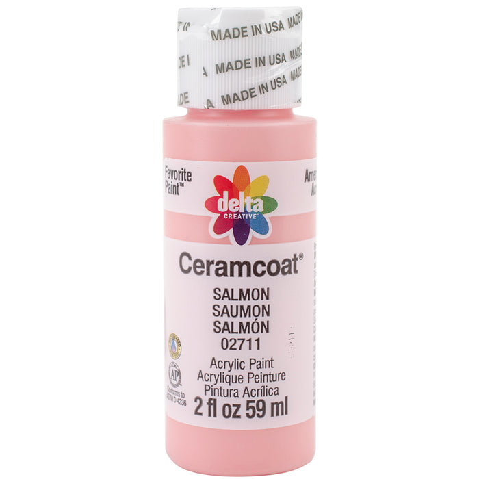 Delta Ceramcoat Acrylic Paint 2oz-Salmon