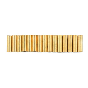 Beadalon - Artistic Wire Large Crimp Tubes, 10 mm / .4 in, Tarnish Resistant Gold Color, for 16 ga wire, ID 1.5 mm / 0.059 in, 50 pc
