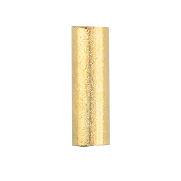 Beadalon - Artistic Wire Large Crimp Tubes, 10 mm / .4 in, Tarnish Resistant Gold Color, for 12 ga wire, ID 2.2 mm / 0.086 in, 50 pc