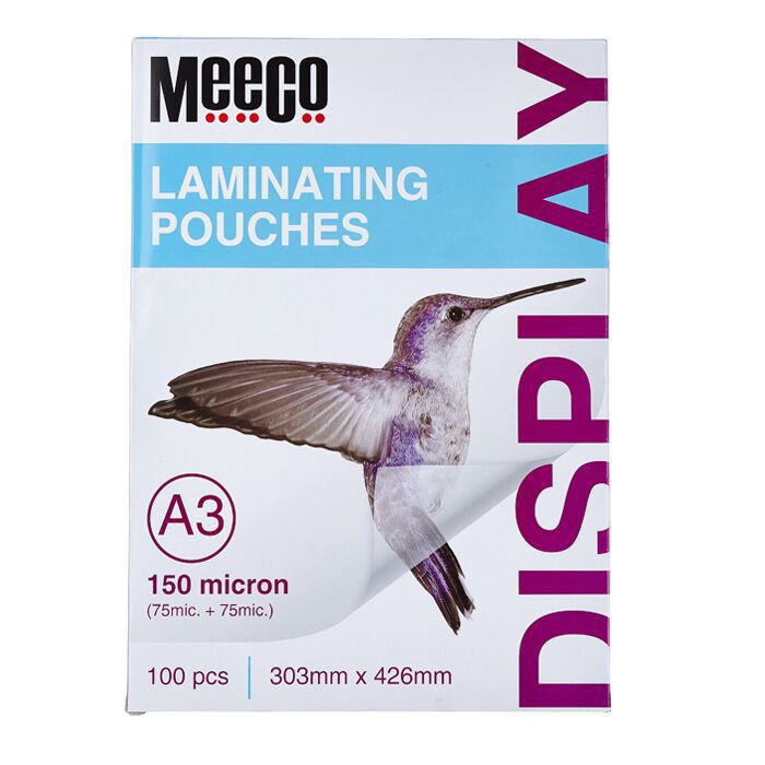 Meeco A3 150 Micron Laminating Pouch - 50pcs/Pk