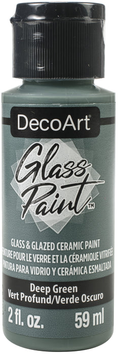 DecoArt Glass Paint 2oz-Deep Green