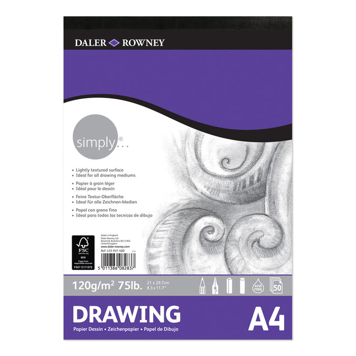 Daler-Rowney - Simply - Drawing Pad - A4