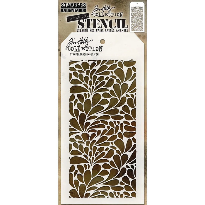 Tim Holtz Layered Stencil 4.125"X8.5"-Splash