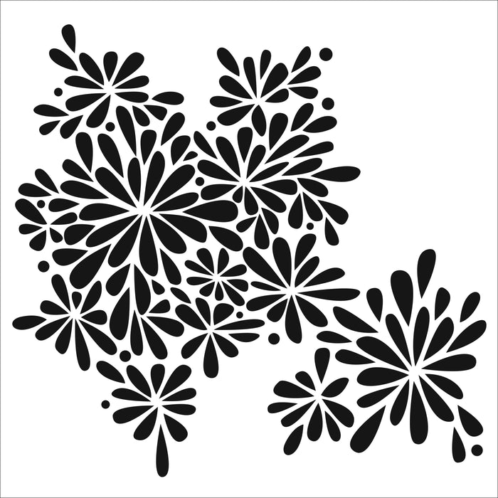 Crafter's Workshop Template 12"X12"-Petal Splash