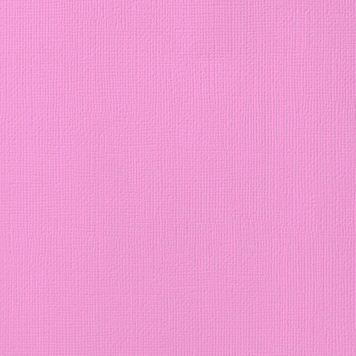 American Crafts - 12'x12" Textured Cardstock - Bubblegum (1 sheet)