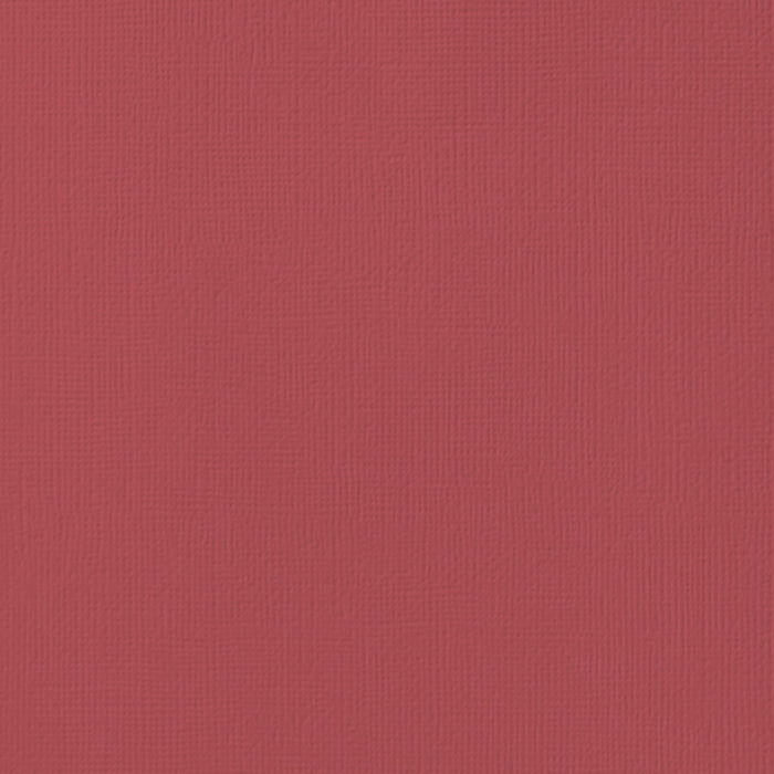 American Crafts - 12'x12" Textured Cardstock - Cranberry ( 1 sheet )