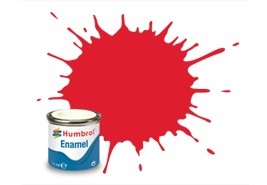 Humbrol - Acrylic Paint - 19 Bright Red Gloss - 14ml