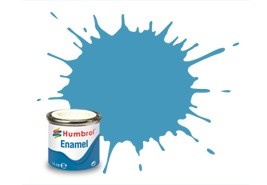 Humbrol - Enamel Paint - 89 Middle Blue Matt - 14ml