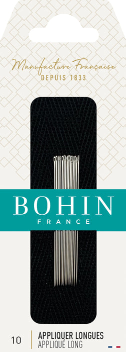 Bohin Applique Long/Beading Needles-Size 10 15/Pkg