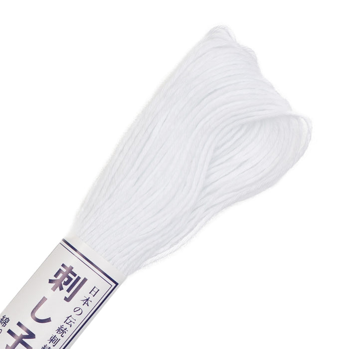 Olympus Sashiko Cotton Thread 22yd - Solid-White