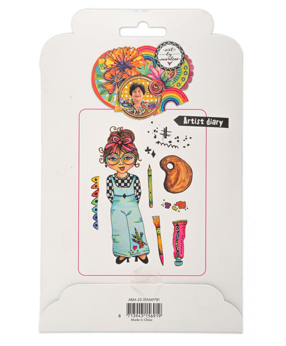 Art by Marlene - Clear Stamp - Artist Diary 120x170.5mm 9pc