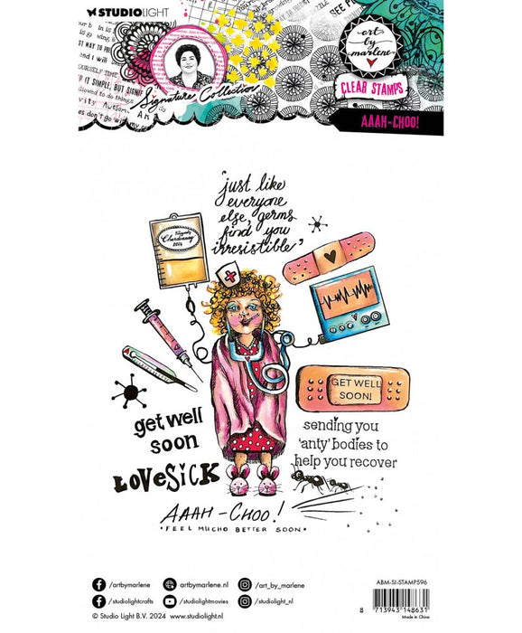 Art by Marlene - Clear Stamp - Aaah Choo! 17Pc