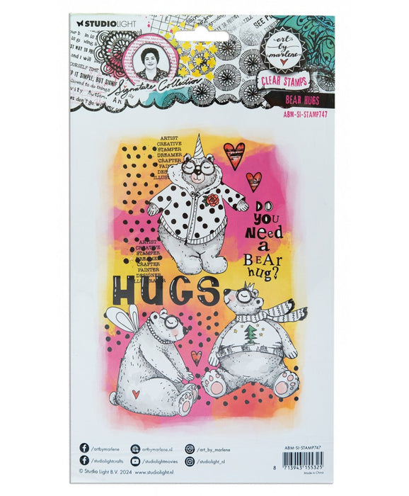 Art by Marlene - Clear Stamp - Bear hugs 148x210x3mm 10pc