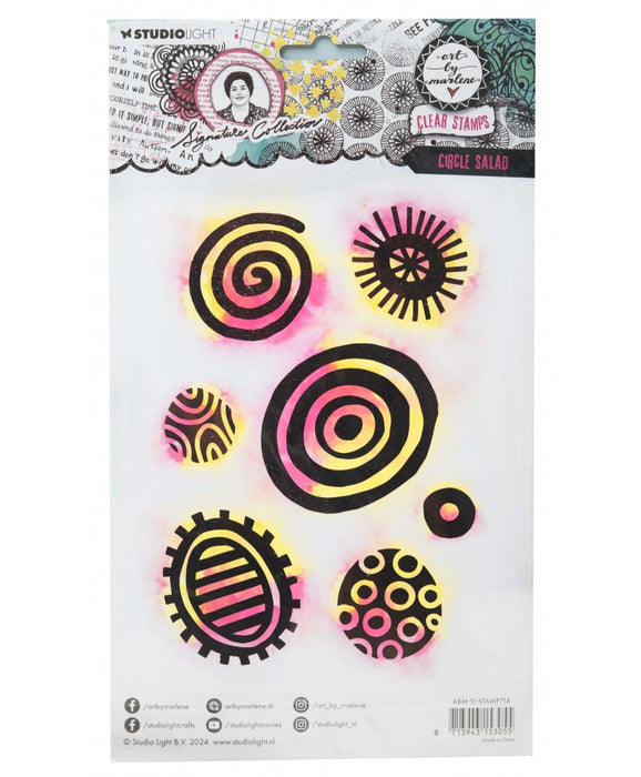 Art by Marlene - Clear Stamp - Circle Salad 7pc
