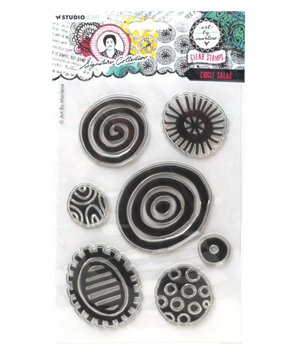 Art by Marlene - Clear Stamp - Circle Salad 7pc