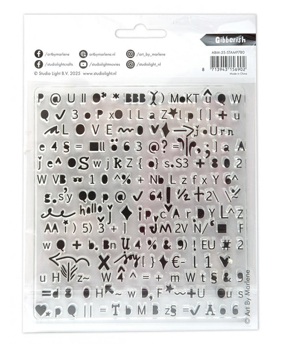 Art by Marlene - Clear Stamp - Gibberish 13x14cmx3mm