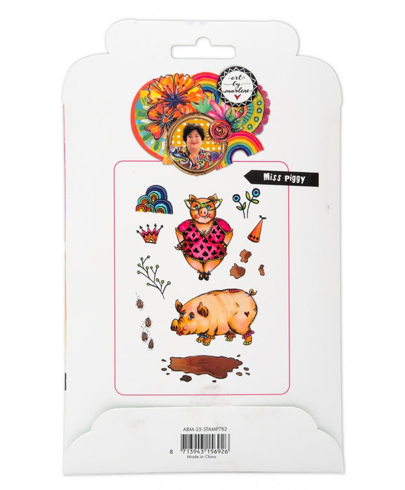 Art by Marlene - Clear Stamp - Miss Piggy 120x170x5mm 11pc