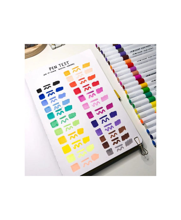 Life In Colour - Acrylic Markers 24pcs Colour Set