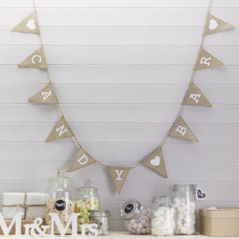 GingerRay - Vintage Affair - Candy Bar Hessian Bunting