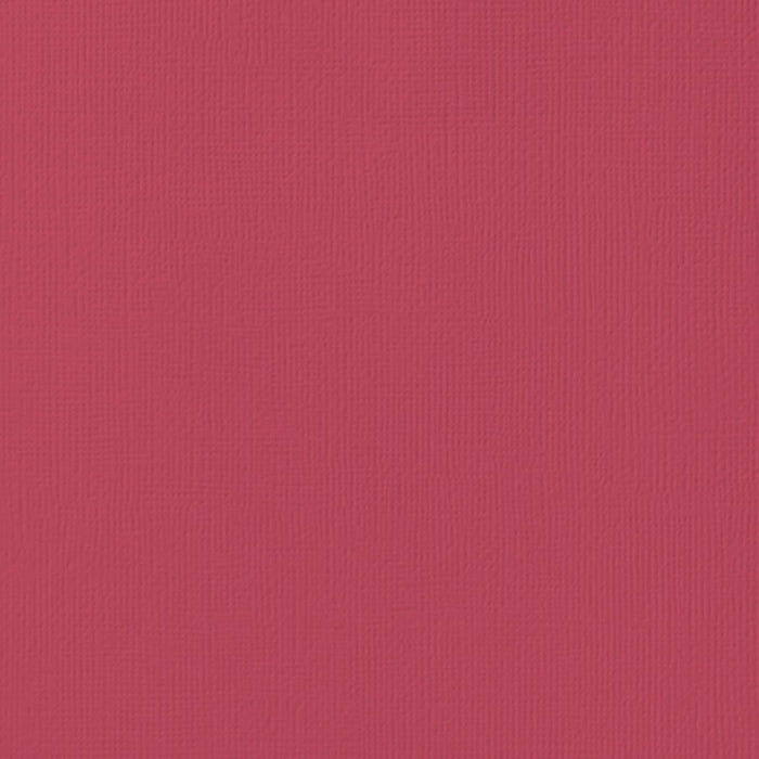 American Crafts - 12"x12" Textured Cardstock - Scarlet (10sheets)