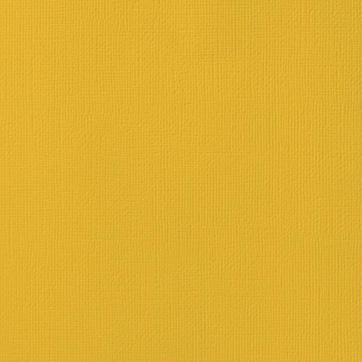 American Crafts - 12"x12" Textured Cardstock - Mustard (10 Sheets)