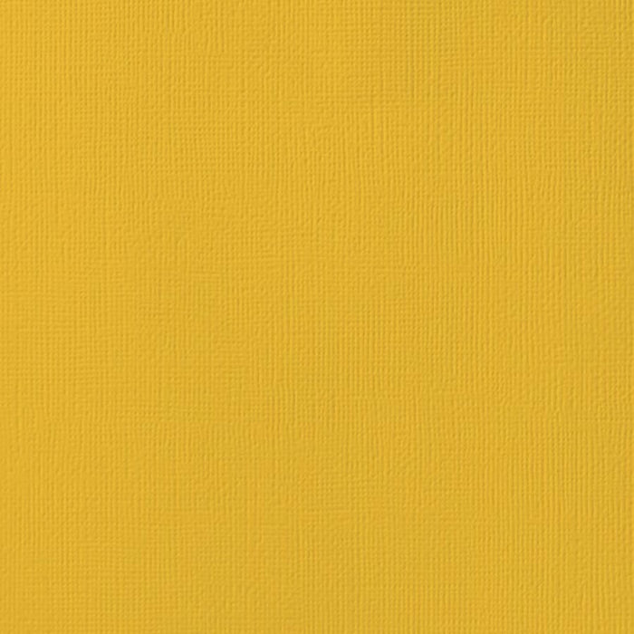 American Crafts - 12"x12" Textured Cardstock - Mustard (10 Sheets)