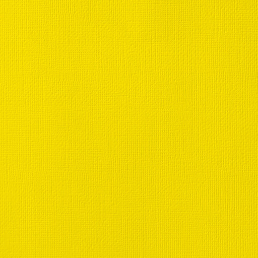 American Crafts - 12'x12" Textured Cardstock - Lemon (10 Sheets)